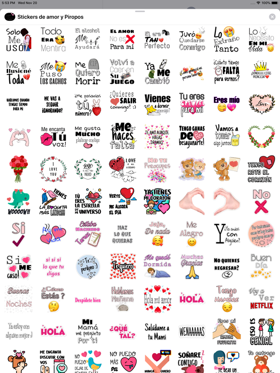 Screenshot #5 pour Stickers Amor y Piropos Frases