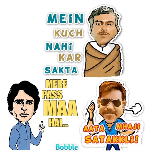 Bollywood Dialogues Stickers