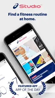 asics studio: at home workouts iphone screenshot 1