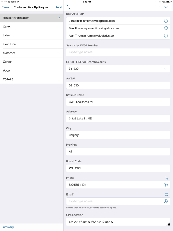 Screenshot #6 pour CWS Logistics