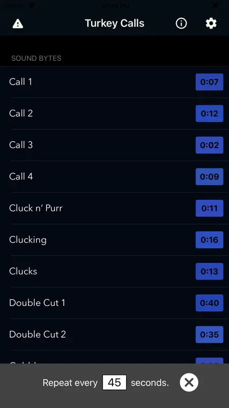 Turkey Call App screenshot 1 of 3