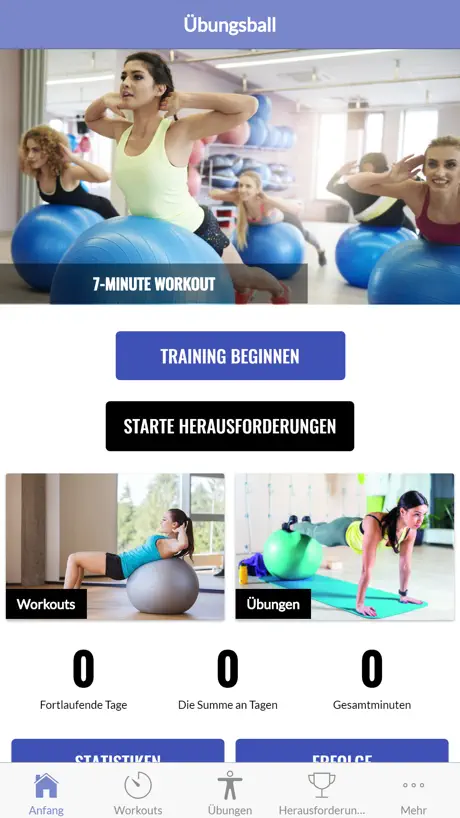 Gymnastikball Übungen
