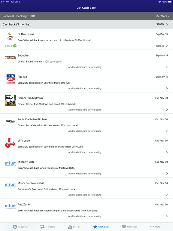 First State Bank of Ness City iPad screenshot 9 - Business app