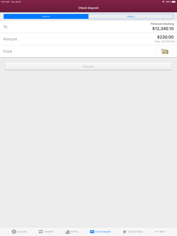 Ocean State Credit Union iPad screenshot 7 - Finance app