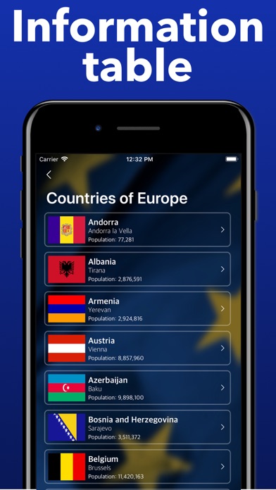 Countries of Europe Flags Quiz Screenshot