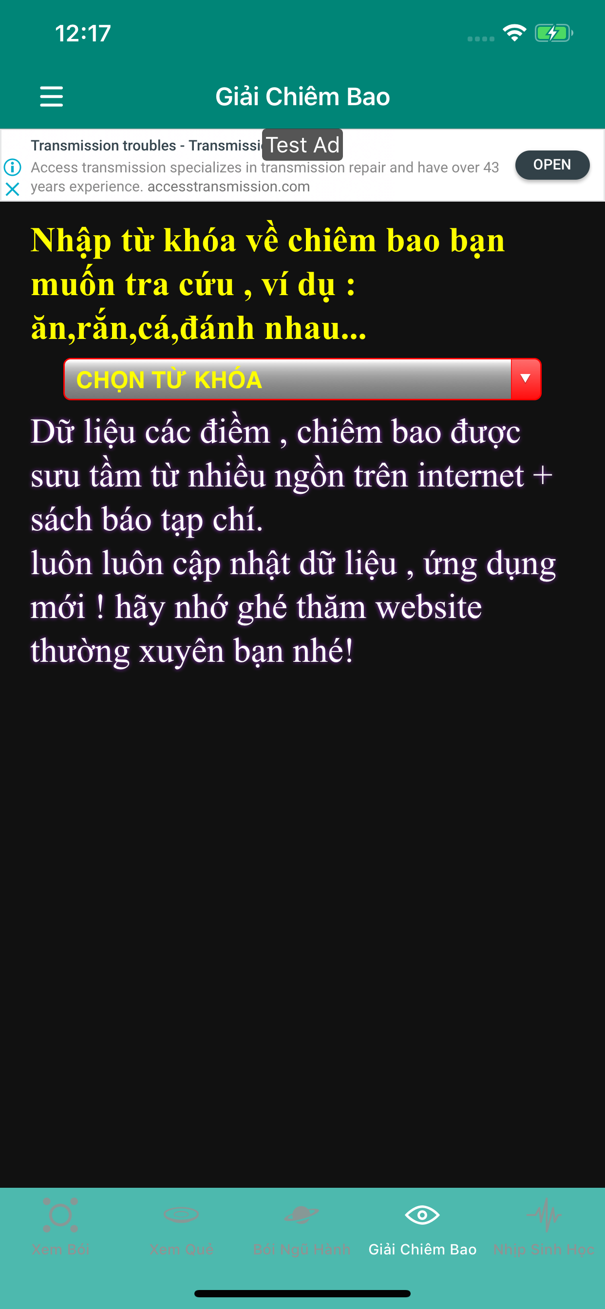 Xem Bói Vận Mệnh Tổng Hợp