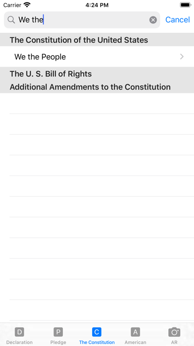 our Constitution Screenshot