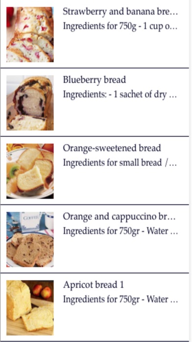 Recipes for Bread Machine Screenshot