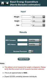 ebmcalc nutrition iphone resimleri 3