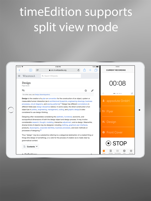 Screenshot #5 pour timeEdition - Time Tracking