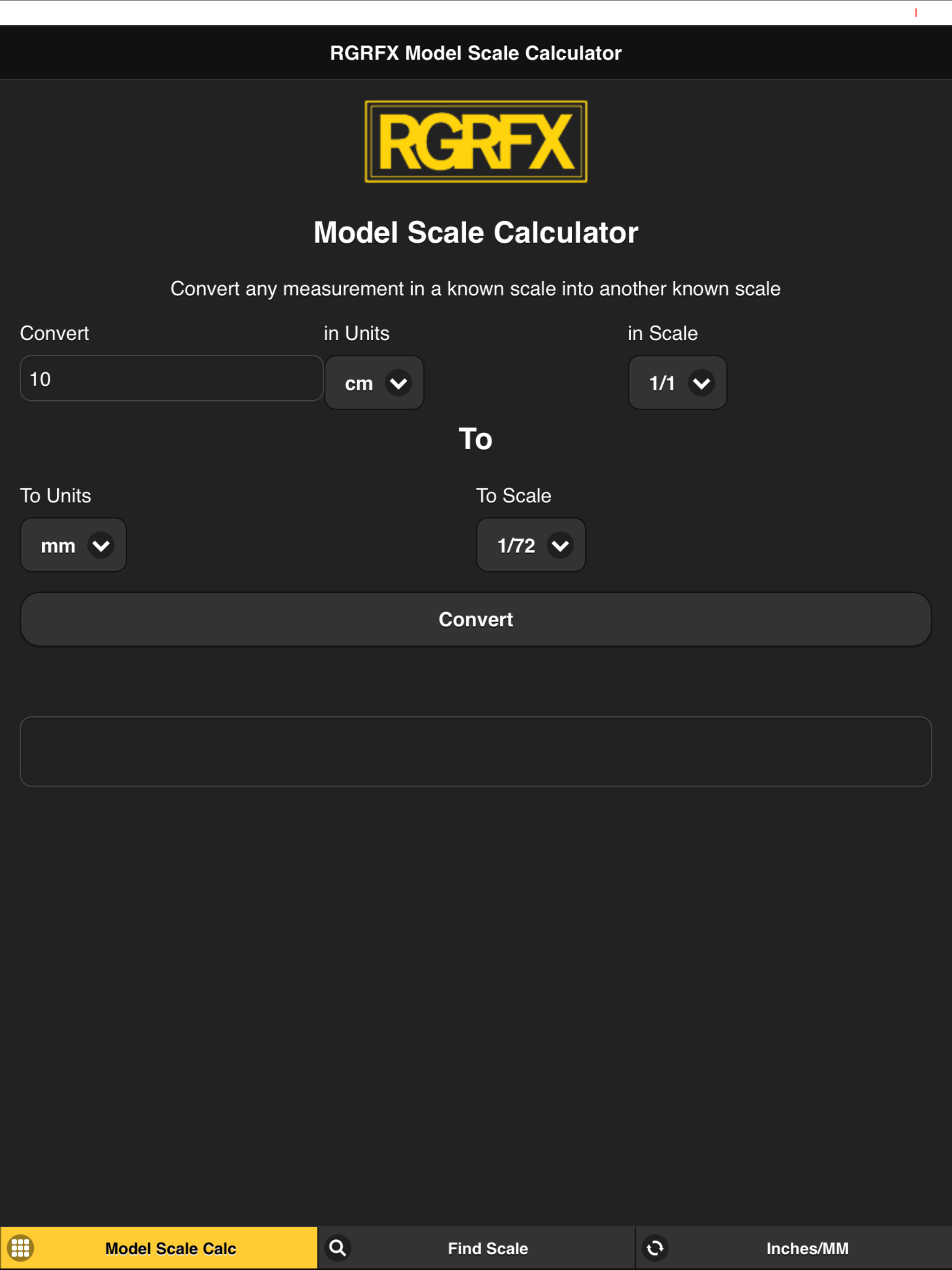 ModelScaleCalc