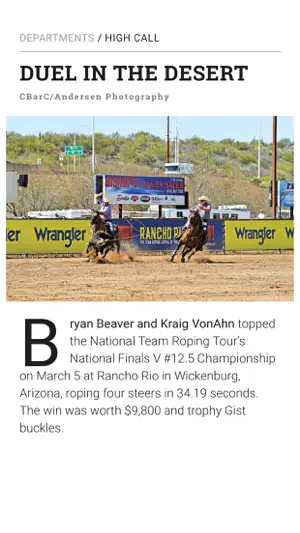 The Team Roping Journal screenshot 4