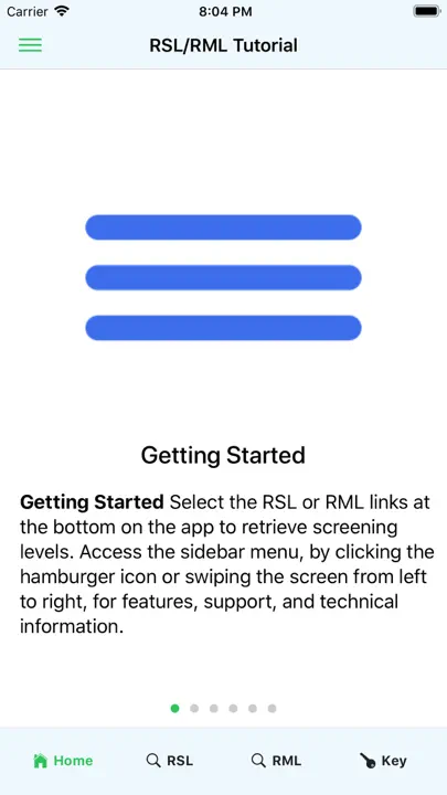 EPA RSL/RML iPhone Screenshot 3