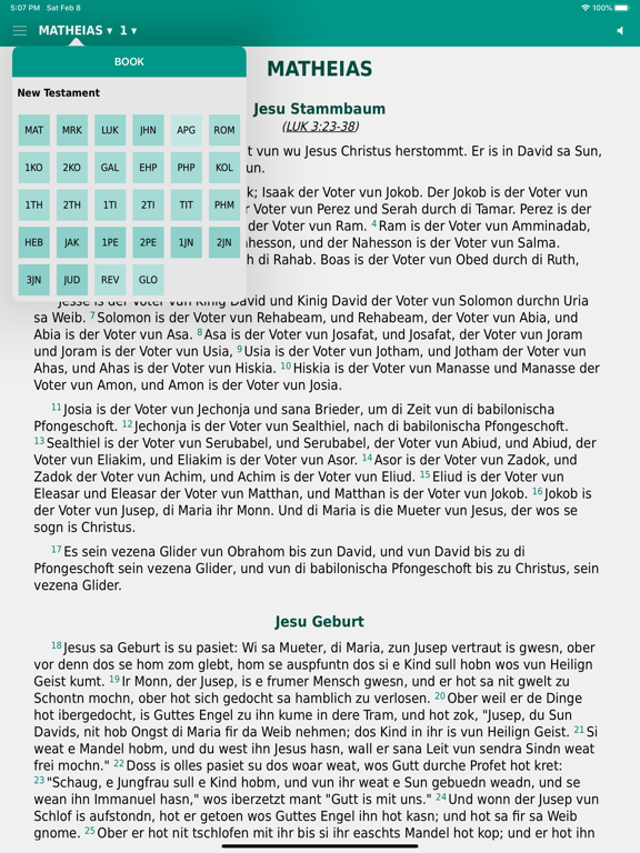 Hutterite Bible App iPad screenshot 5 - Book app