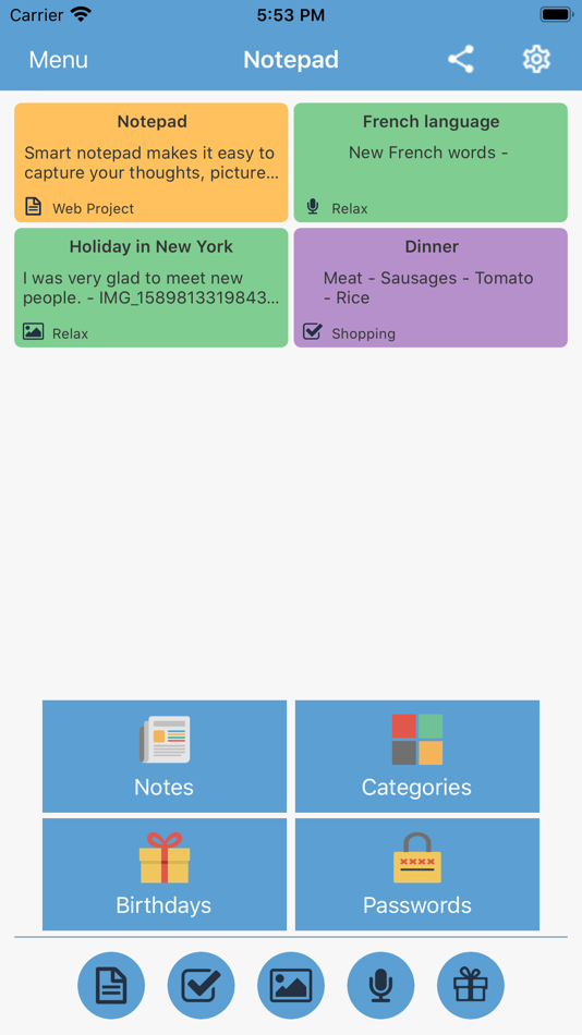#1. Notepad: notes, checklist Pro (iOS) 由: siarhei yatsuk