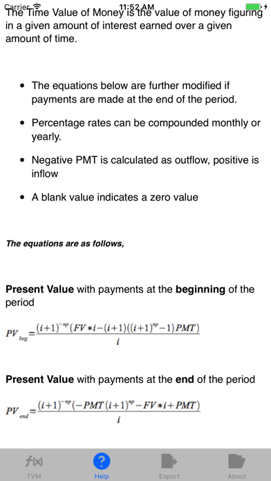 TVM: Time Value of Money Screenshot