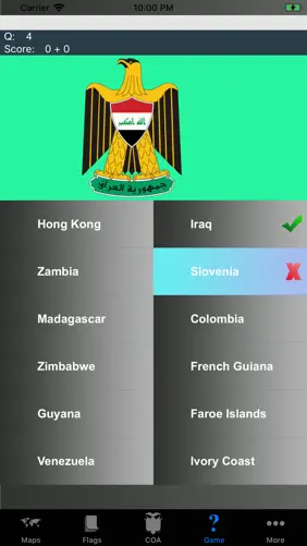 Country Flags, Maps, COA Quiz screenshot 6