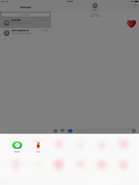 Screenshot #5 pour Love - Stickers
