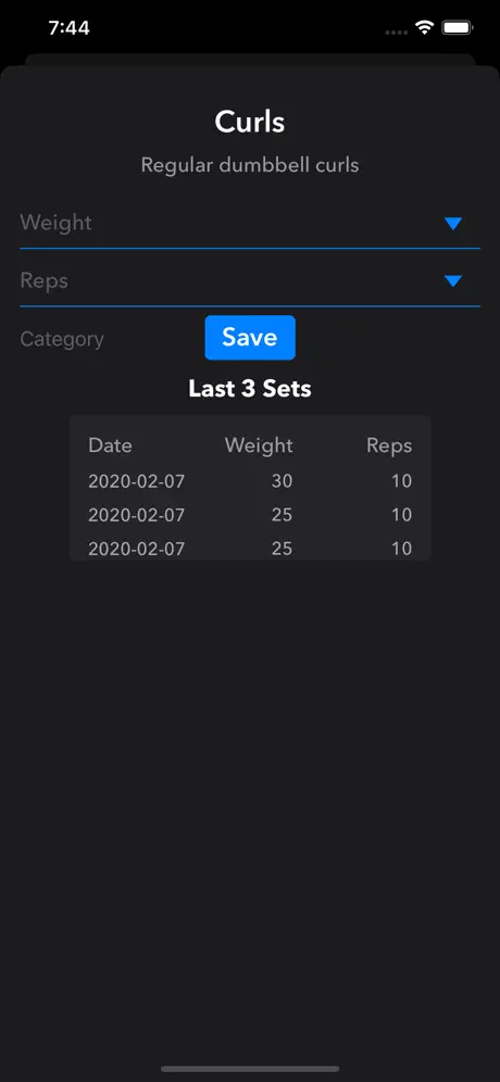 Workout Recorder