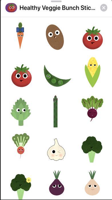 Healthy Veggie Bunch Stickers screenshot 4