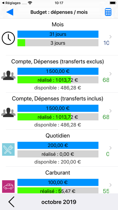 Screenshot #3 pour Visual Budget - compta perso