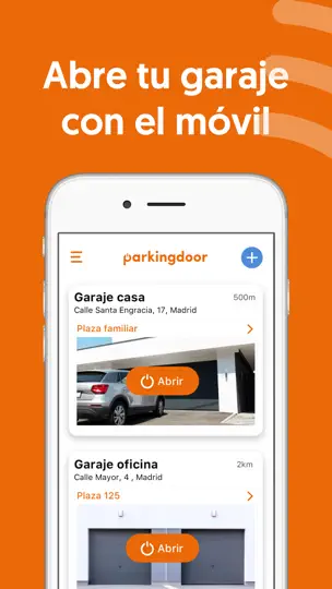 Captura de pantalla de Parkingdoor en iPhone 1