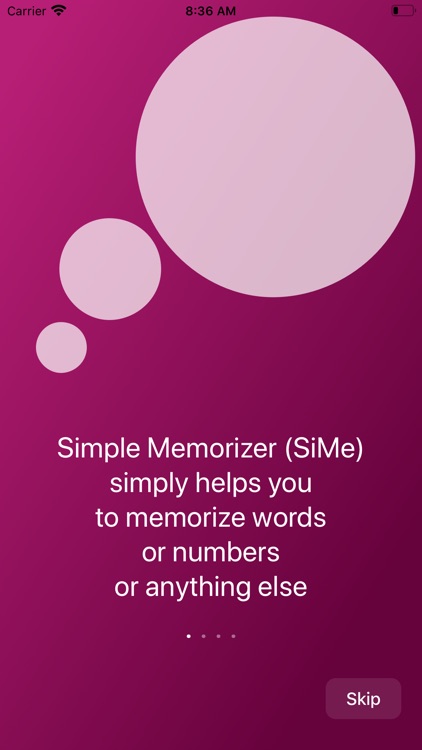 Simple Memorizer (SiMe)