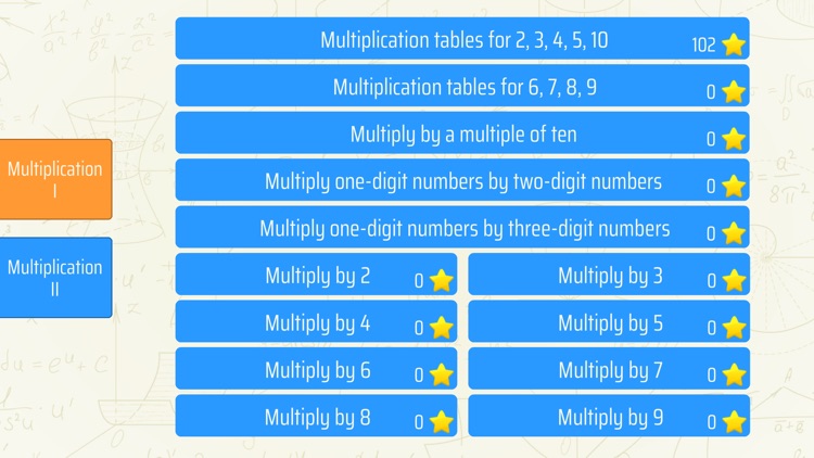 Math Shot Multiplication