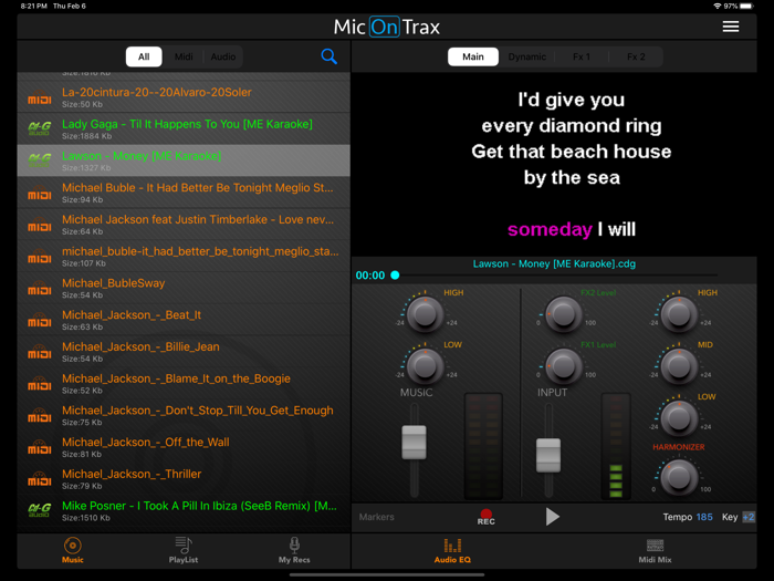 micOnTrax Midi Audio Player