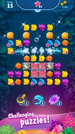 Game screenshot Mermaid match 3. Solve puzzle! hack