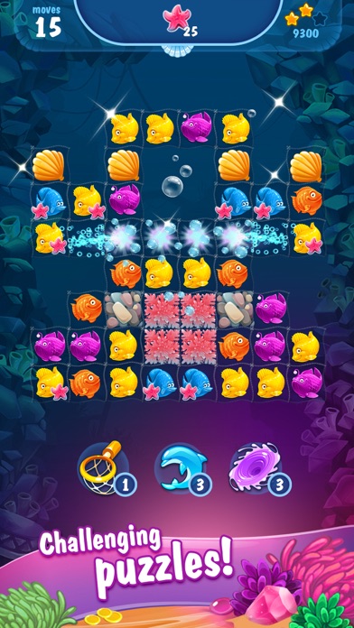 Screenshot #3 pour Mermaid - puzzle match-3