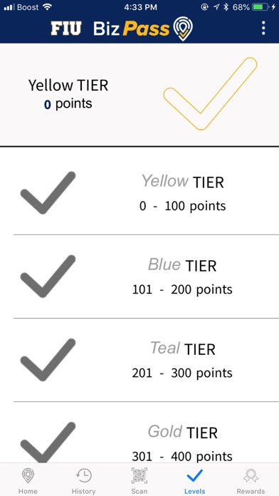 FIU BizPass Screenshot