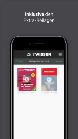 Screenshot von ZEIT WISSEN auf dem iPhone 5