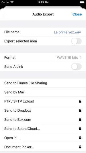TwistedWave Voice Recorder screenshot 2