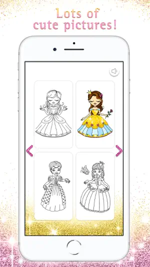 Princess Coloring Book Sparkle screenshot 3