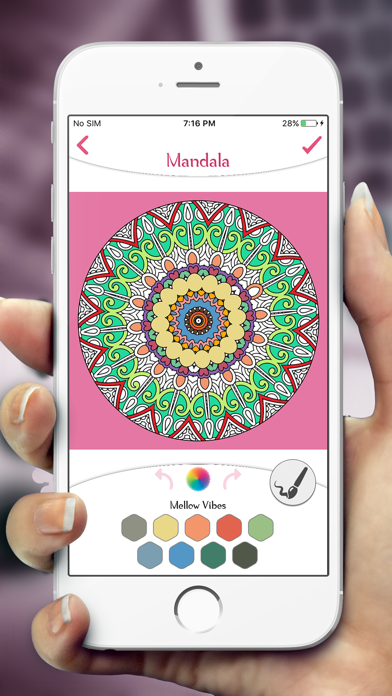 Screenshot #2 pour Coloriage Mandala Pages