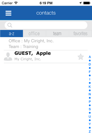 Enterprise Corporate Contacts screenshot 2