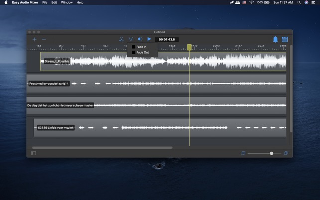 Easy Audio Mixer」をMac App Storeで