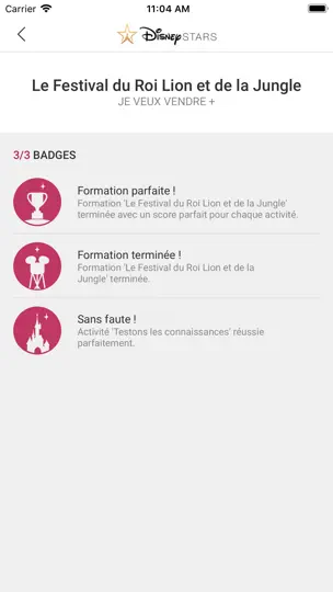 Capture d'écran de Disney Stars sur iPhone 3