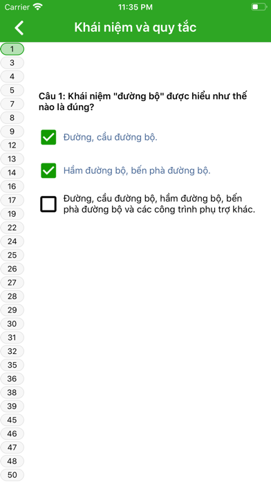 200 câu hỏi ôn thi GPLX A1 Screenshot