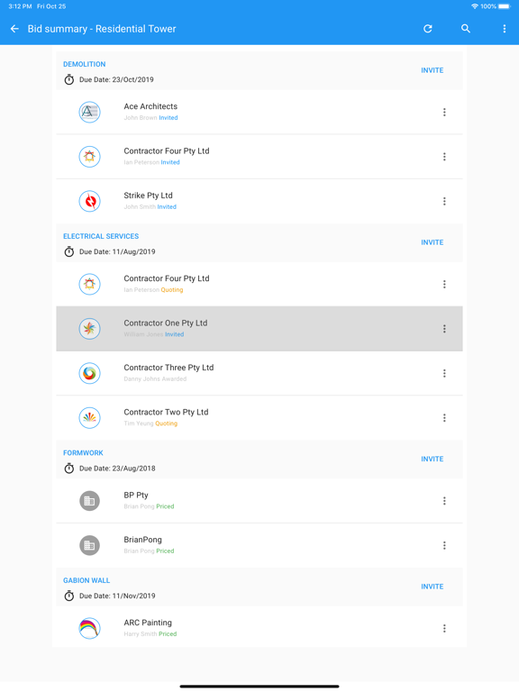 Webuild iPad screenshot 5 - Business app