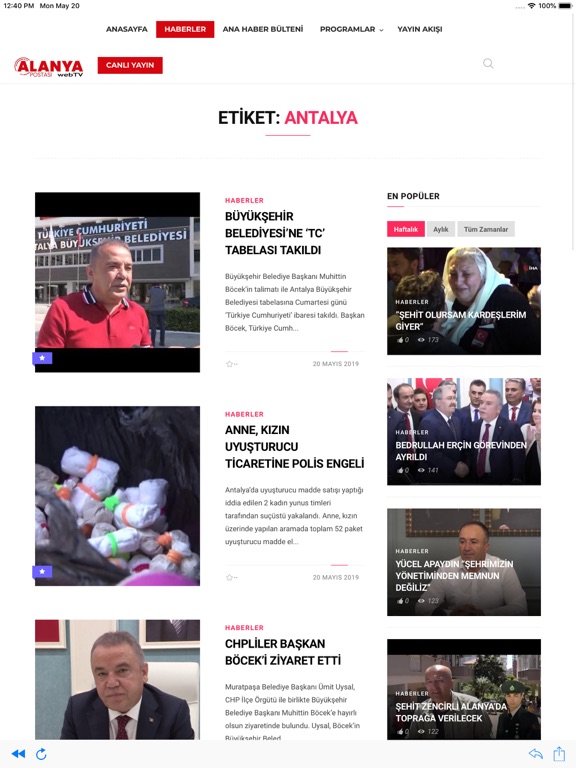Screenshot #6 pour Alanya Postası TV