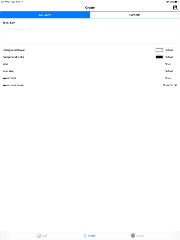 QR Code Reader & Scan BarCode. iPad screenshot 4 - Productivity app