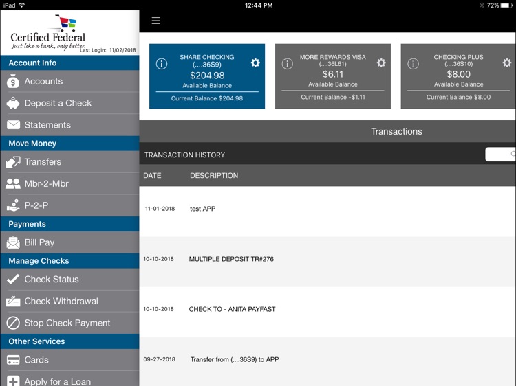 My CU Mobile for iPad