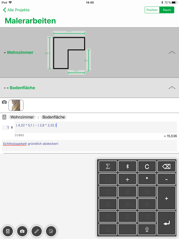 Screenshot #6 pour MOSER Aufmaß