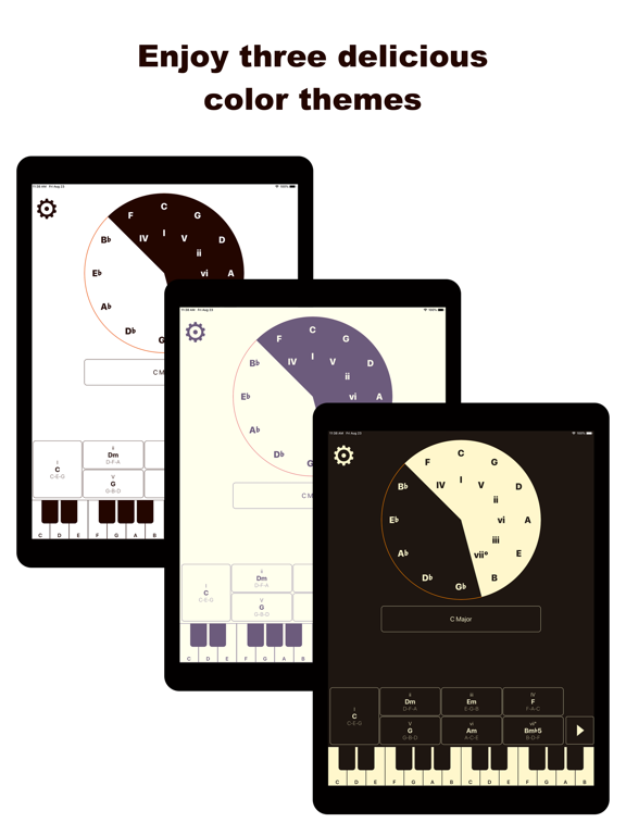 Candy Chords - Circle of Fifth iPad screenshot 4 - Music app