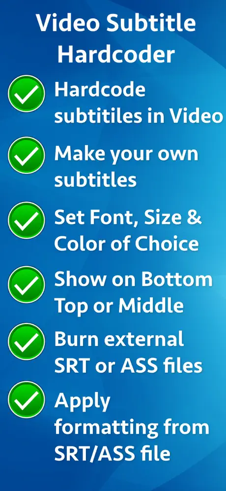 Video Subtitle Hardcoder
