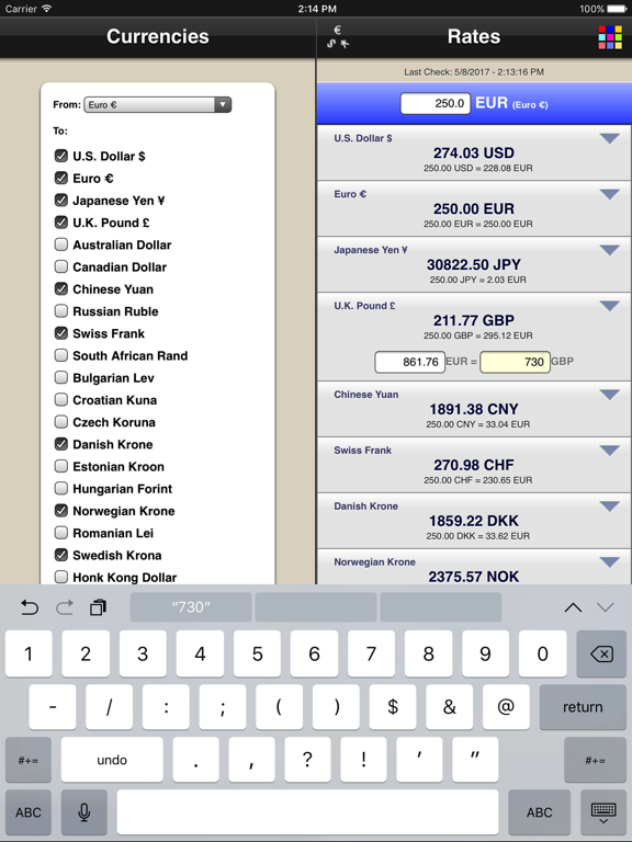 Screenshot #6 pour Rates