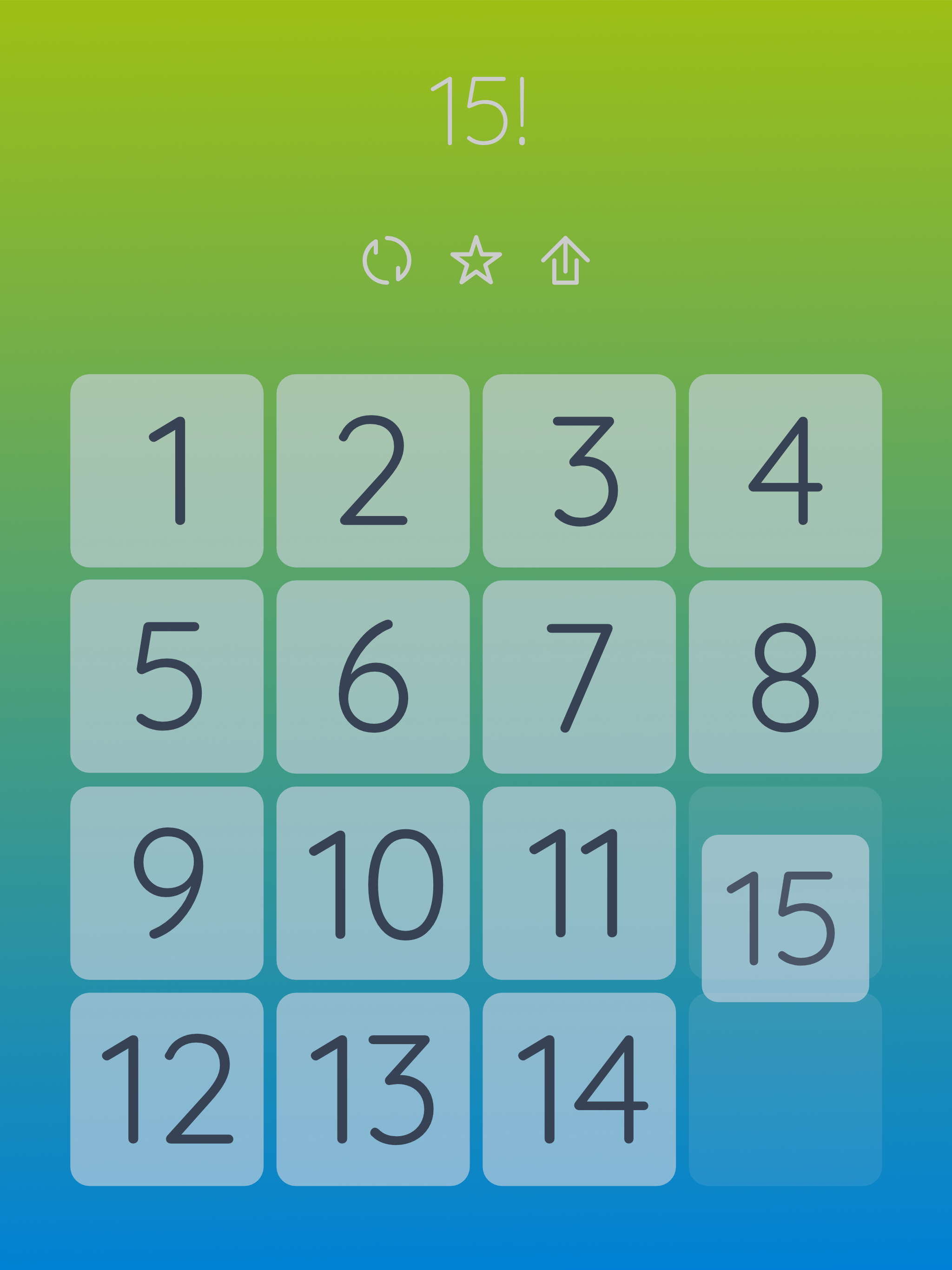 15! puzzle