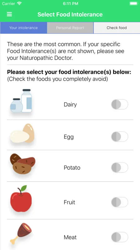 Carroll Food Intolerance screenshot 1 of 4